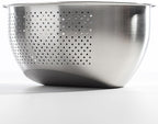 Rice Washer & Strainer Bowl – Stainless Steel Colander for Rinsing Rice, Quinoa, Fruits & Vegetables
