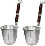 Stainless Steel Noodle Strainer Baskets – 2 Pack