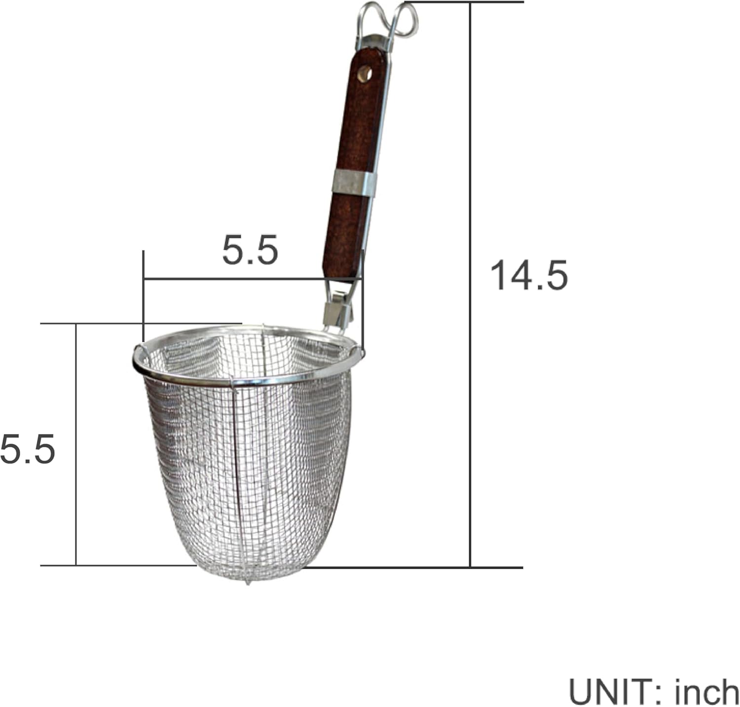 Stainless Steel Noodle Strainer Baskets – 2 Pack