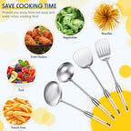 Stainless Steel Chinese Wok Utensil Set – 4-Piece