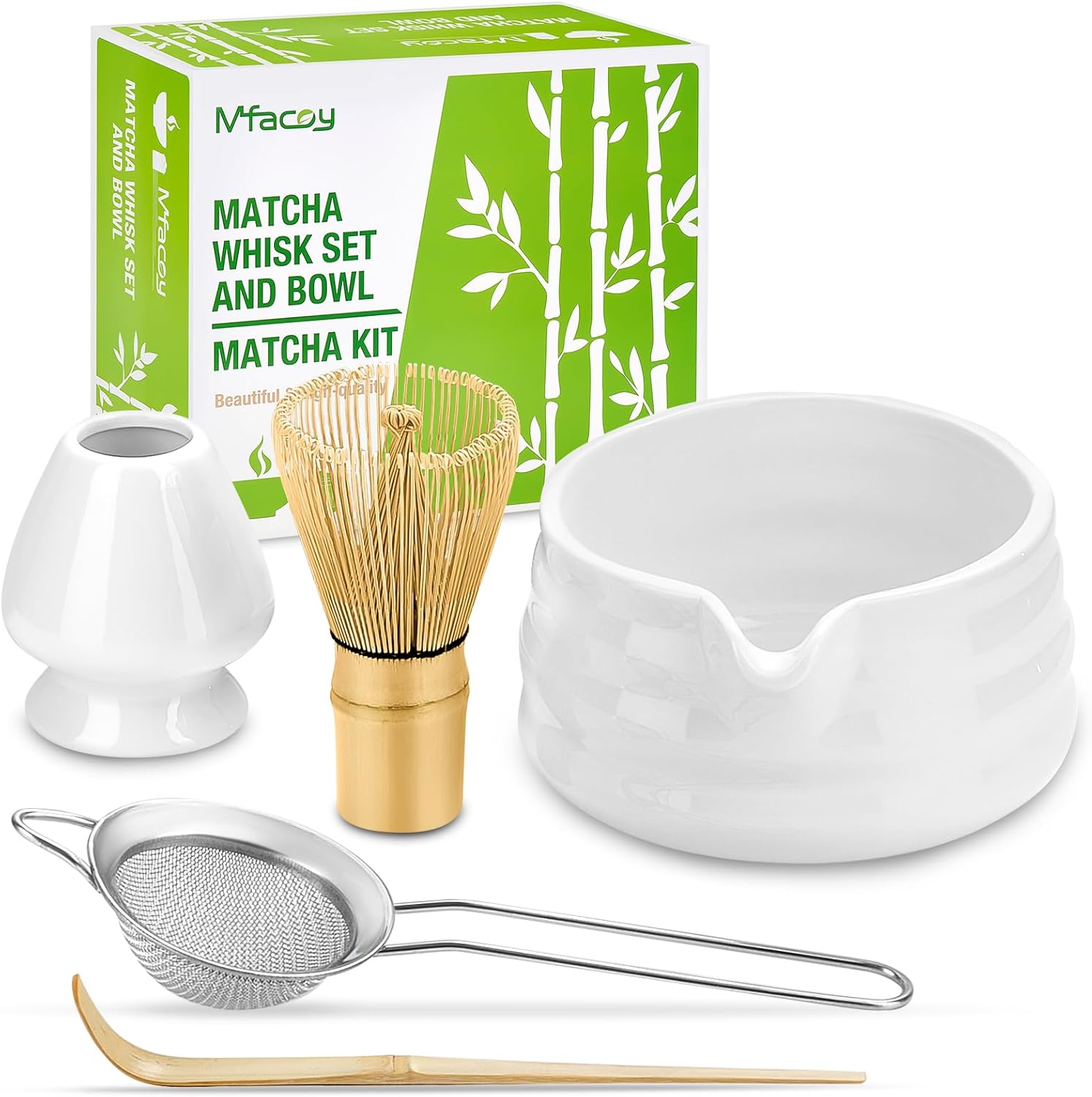 Japanese Matcha Whisk Set – 5-Piece Tea Kit