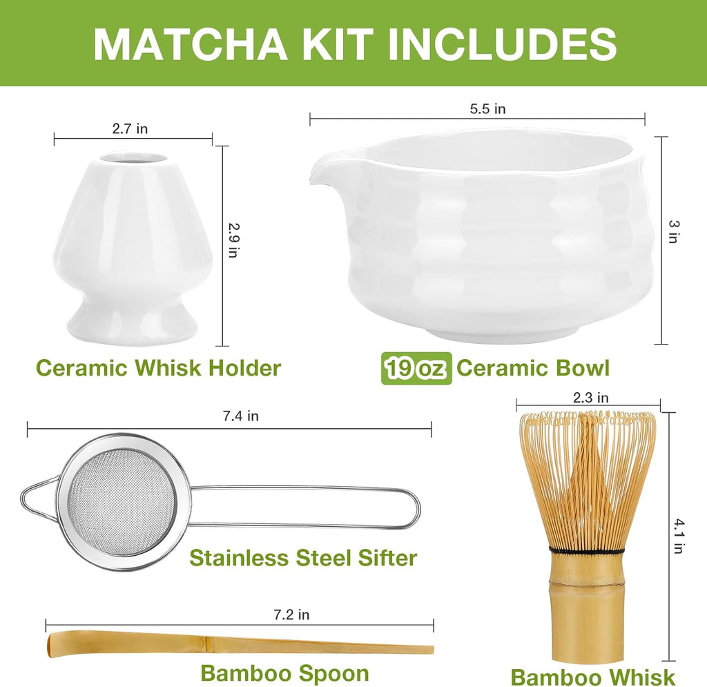 Japanese Matcha Whisk Set – 5-Piece Tea Kit
