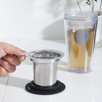 Stainless Steel Tea Infuser with Silicone Lid