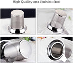 Stainless Steel Tea Infuser with Silicone Lid