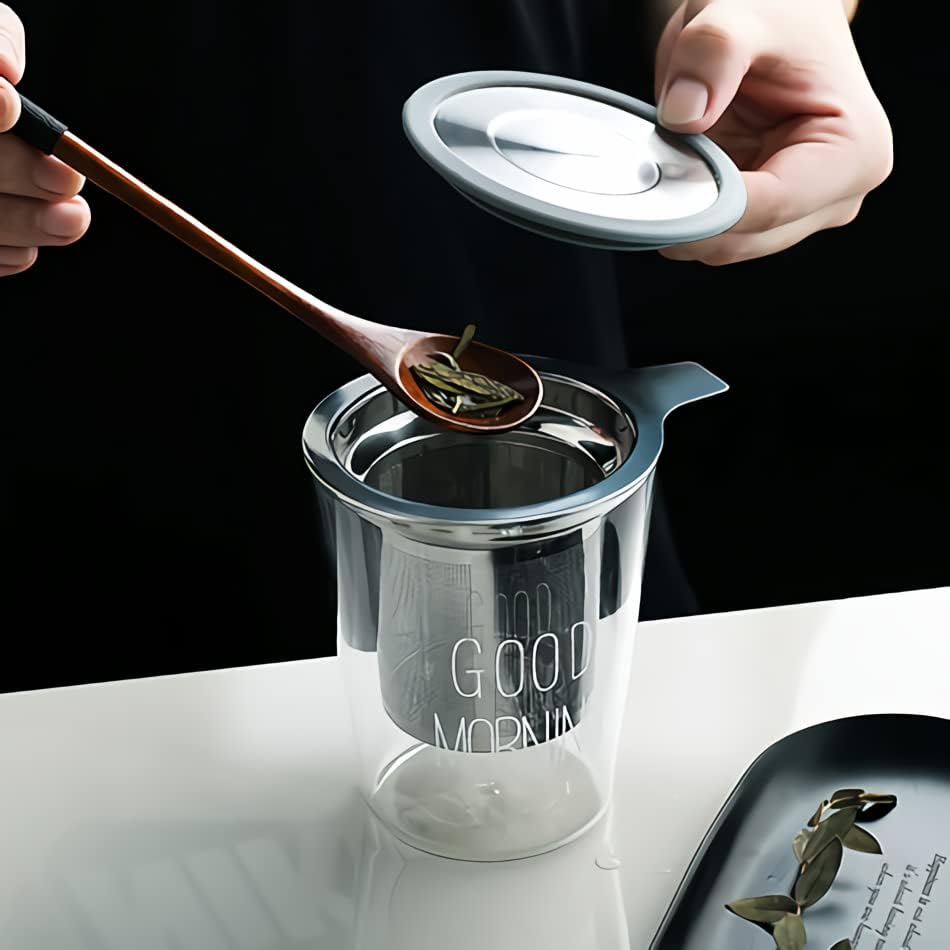 Stainless Steel Tea Infuser with Silicone Lid
