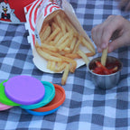 Stainless Steel Sauce Cups with Silicone Lids – 6 Pack